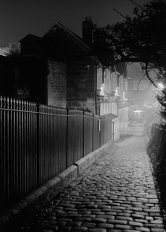 Cobble Path at Side of All Saints Church Otley - Otley and Ilkley at Night