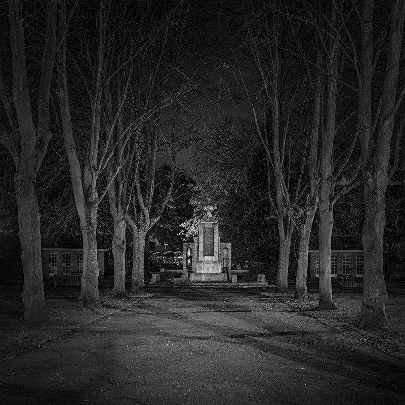 War Memorial to the Dead, Ilkley (square format) - Otley and Ilkley at Night