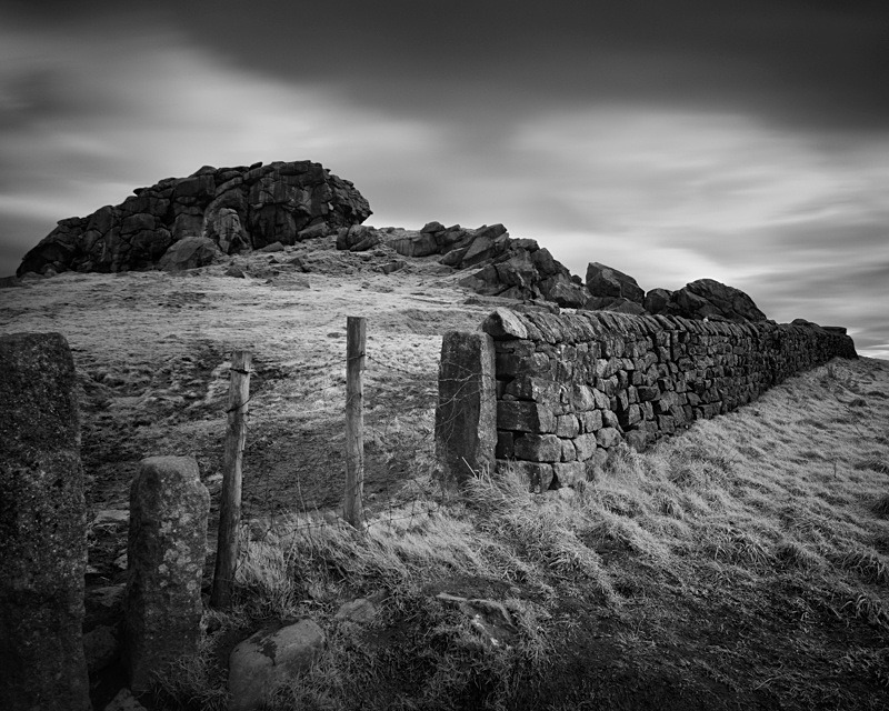 Almscliffe Crag wall