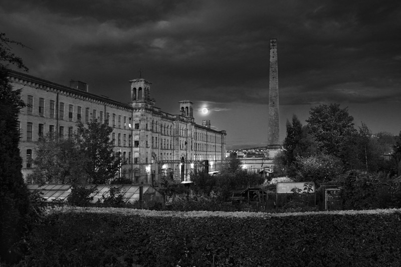 Salts Mill and Chimney 2 - Night Exposures