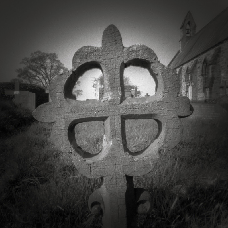 Ancient Headstone, Farnley Church (square format)