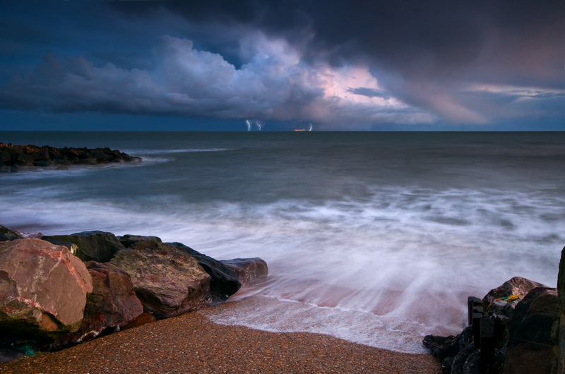 z1547 Evening Storm, Steephill Cove - Ventnor to St Catherine's inc Bonchurch, Whitwell & the Undercliff