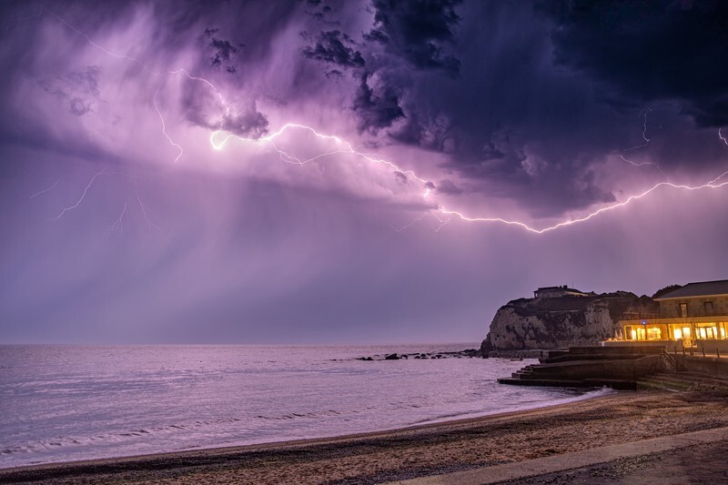z4452 Purple Storm over Freshwater Bay - Latest images