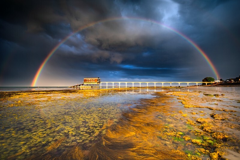 z4447 Evening Rainbow over Bembridge Lifeboat Station - Latest images
