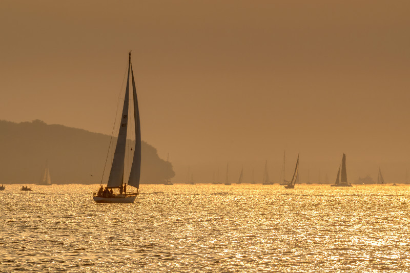 z3460 Round the Island Race toward Cowes - East Cowes to Ryde inc Haventstreet, Ashey, Wooton & Binstead
