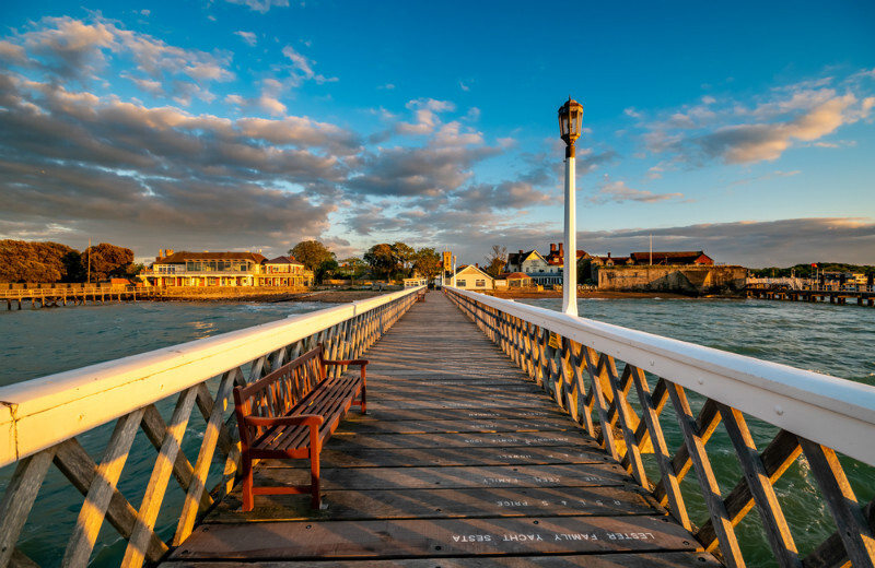 z3631 Yarmouth Pier at Sunset - Yarmouth to West Cowes inc Newtown
