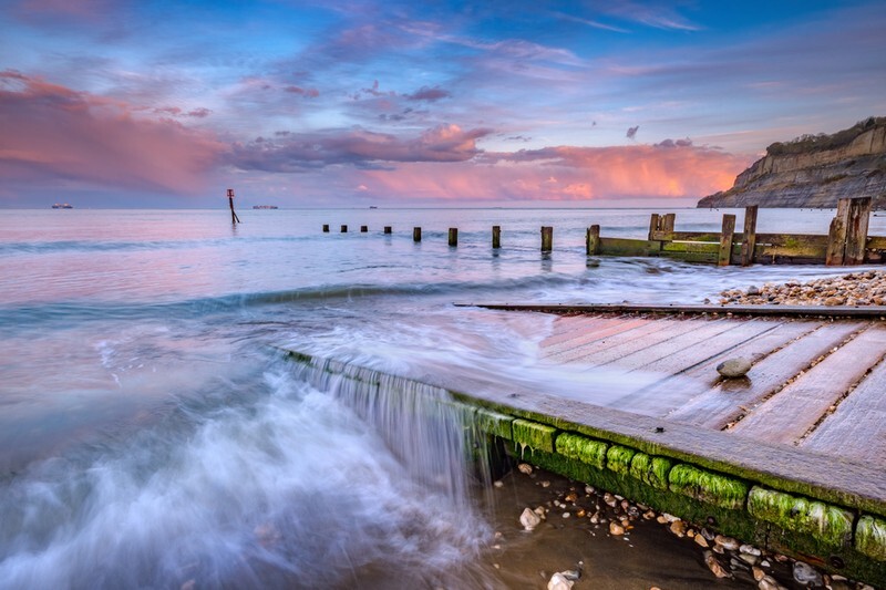 z3774 After the Showers, Shanklin Beach - Sandown, Shanklin, Luccombe and Wroxall