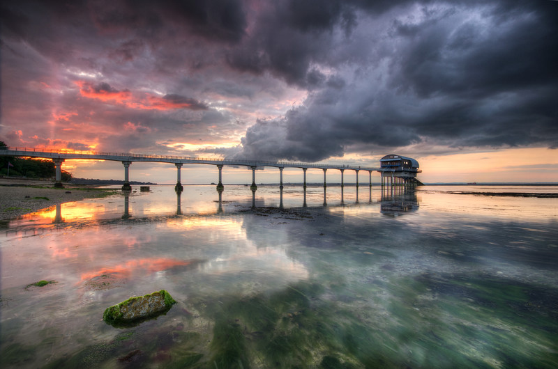 z2527 Stormy Sunset, Bembridge Lifeboat Station - Seaview to Bembridge, Whitecliff Bay and Brading