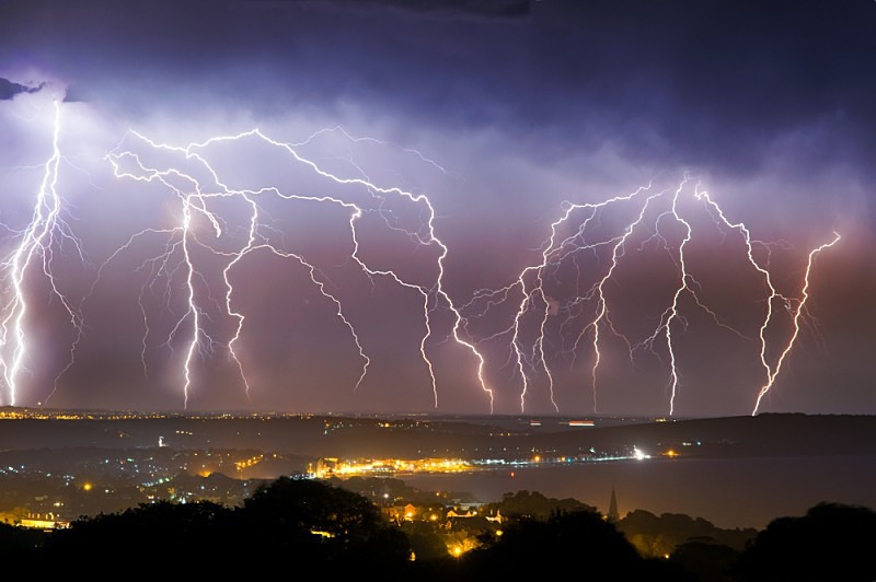 z2459 Multistrikes over the Isle of Wight - Sandown, Shanklin, Luccombe and Wroxall