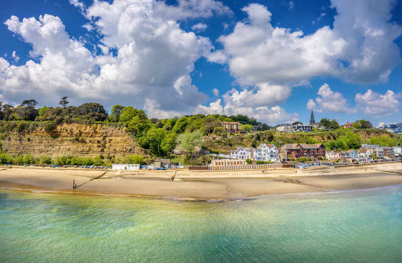 z3426 A Warm Summer Day, Shanklin Beach - Sandown, Shanklin, Luccombe and Wroxall