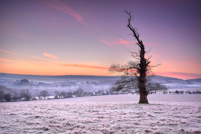 z2624 Frosty Dawn Glow Wroxall - Sandown, Shanklin, Luccombe and Wroxall