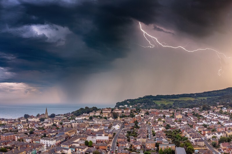 z3936 Storm over Shanklin - The
