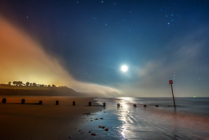 z2837 Midnight Mist by Moonlight, Sandown Bay - Sandown, Shanklin, Luccombe and Wroxall