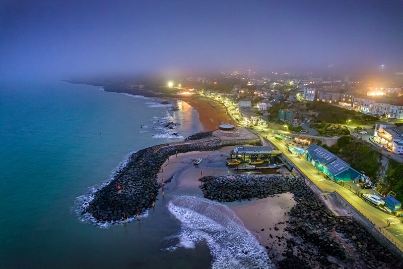 z3958 Decending Fog at Dusk Ventnor - Ventnor to St Catherine's inc Bonchurch, Whitwell & the Undercliff