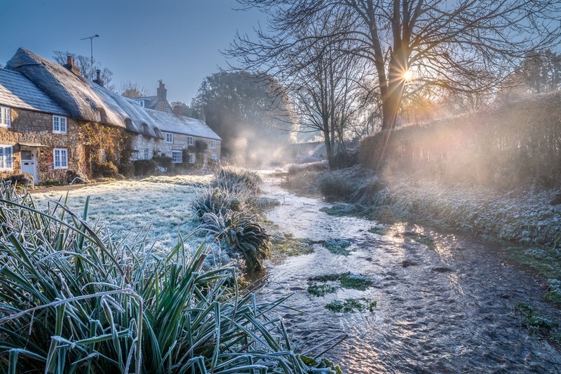 z4135 Icy Midwinter Morning, Winkle Street - The Inner Island inc Newport & Godshill