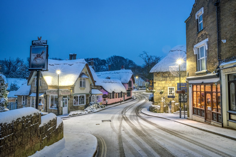 z3175 Snowy Shanklin Old Village - Sandown, Shanklin, Luccombe and Wroxall