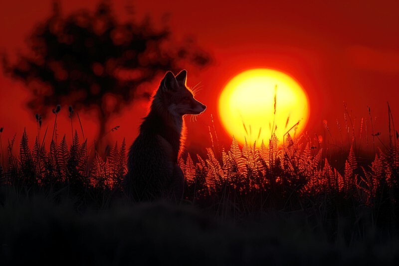 pr122 Summer Sunset Silhouette - Latest Photorealism images