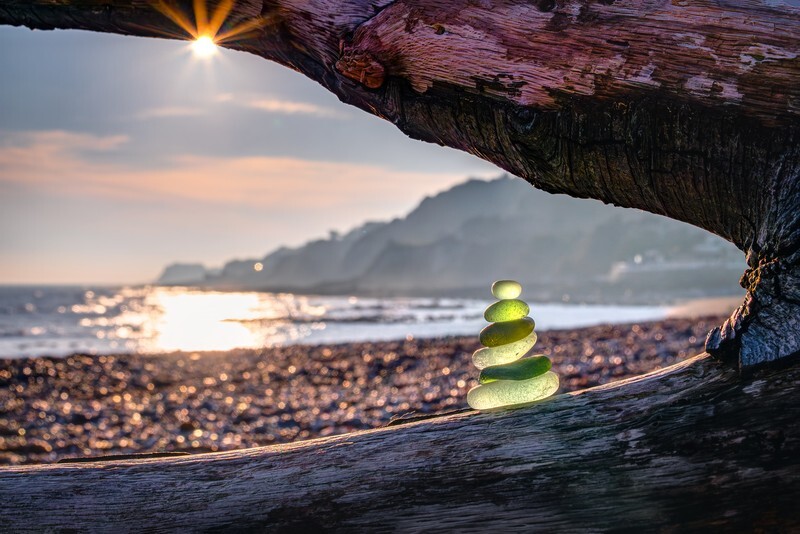 z4355 Evening Light Ventnor - Ventnor to St Catherine's inc Bonchurch, Whitwell & the Undercliff