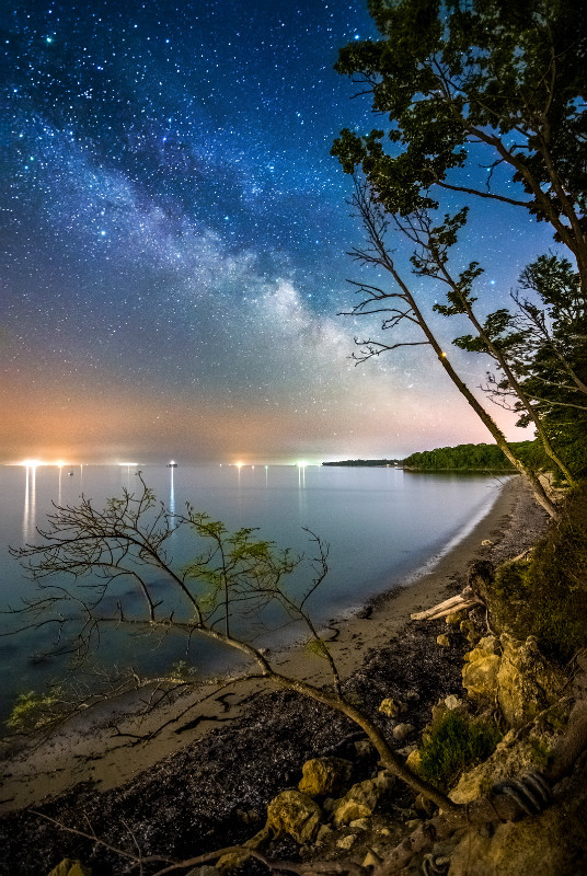 z3060 Priory Bay under the Milky Way - Seaview to Bembridge, Whitecliff Bay and Brading