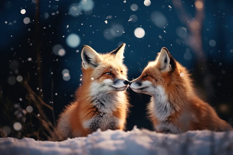 pr005 A Winters Kiss - Photorealism Gallery