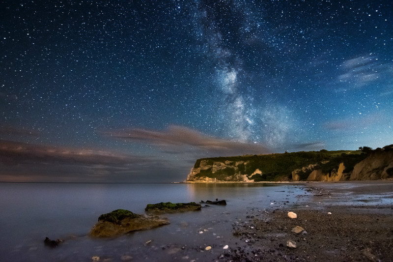 z2943 Whitecliff Bay by Starlight - Seaview to Bembridge, Whitecliff Bay and Brading