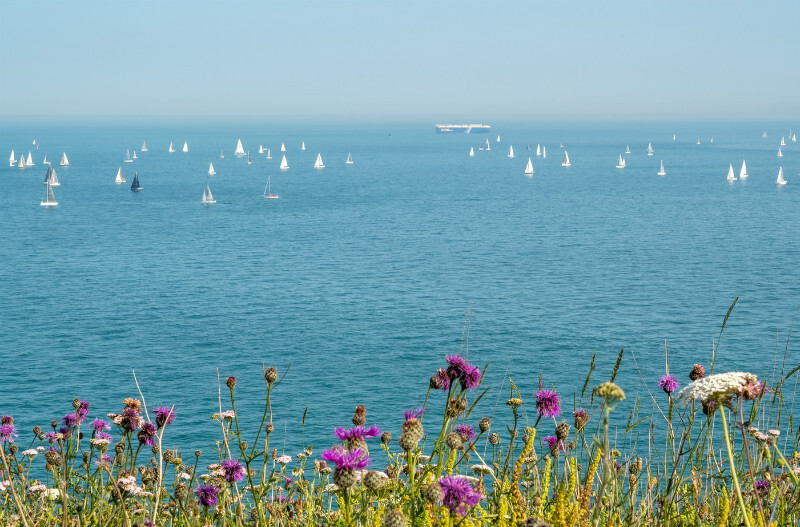 z3450 Round the Island Race from Culver Down - Sandown, Shanklin, Luccombe and Wroxall