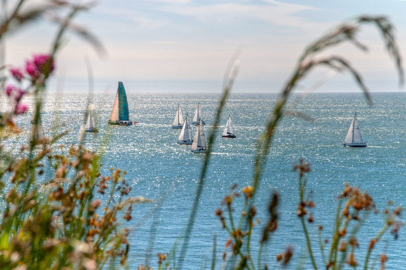 z2201 Yacht Race from the IoW South Coast - Ventnor to St Catherine's inc Bonchurch, Whitwell & the Undercliff