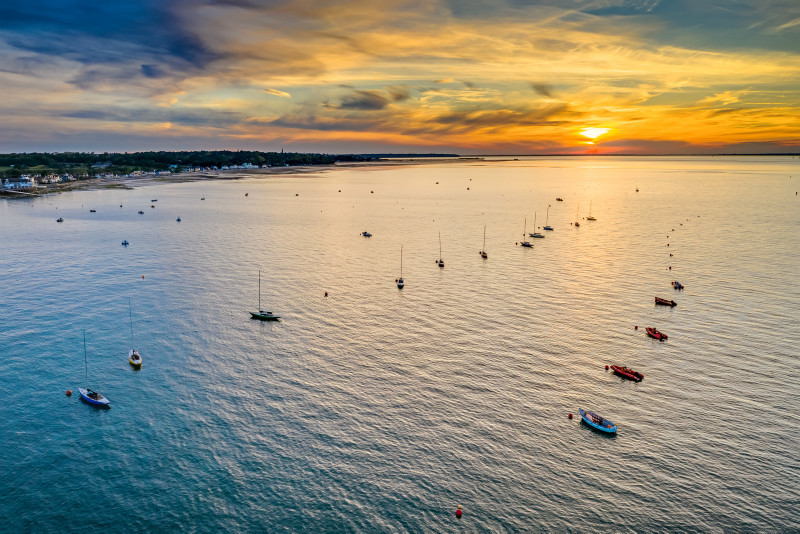 z3431 Seaview at Sunset - 'Aerial Visions Photography' showing the beautiful IOW from the air