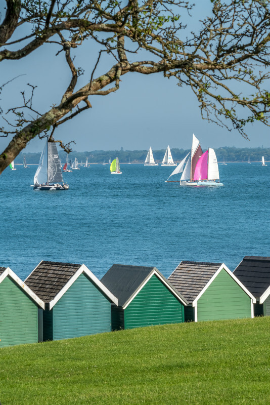 z3467 Round the Island Race, Gurnard - Yarmouth to West Cowes inc Newtown