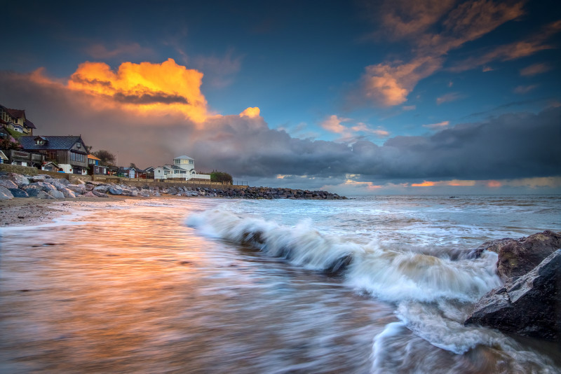 z2857 Showery Sunset, Steephill Cove - Ventnor to St Catherine's inc Bonchurch, Whitwell & the Undercliff