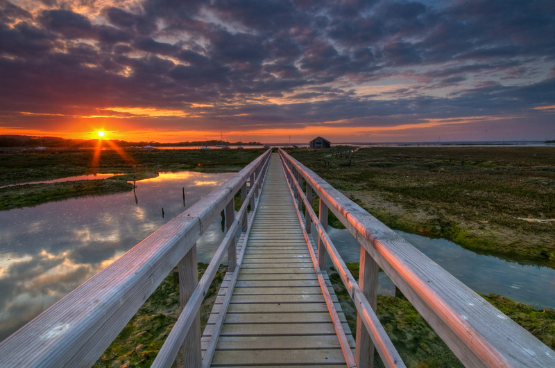z1838 Wooden Walkway over Newtown Creek - Yarmouth to West Cowes inc Newtown