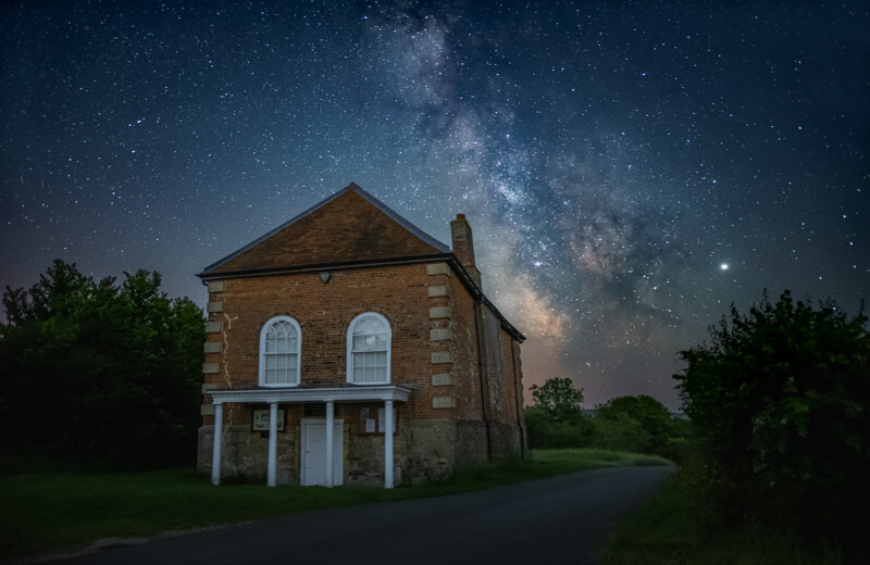 z3691 Newtown Hall under the Night Sky - Yarmouth to West Cowes inc Newtown