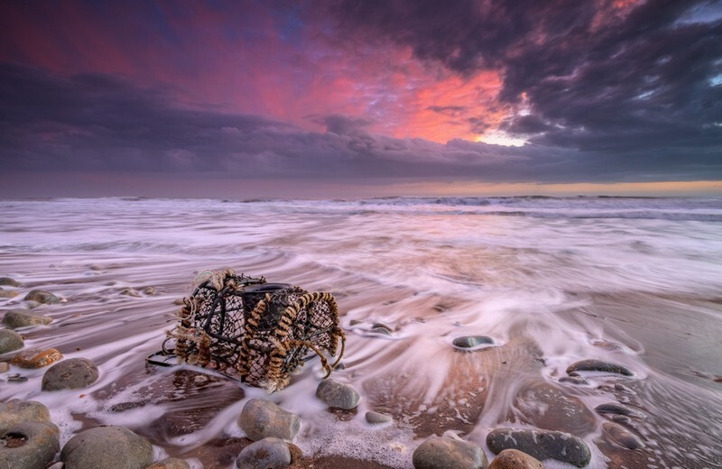 z3744 Evening Light, Compton Beach - Blackgang to Compton inc Brighstone, Shorwell & West Wight