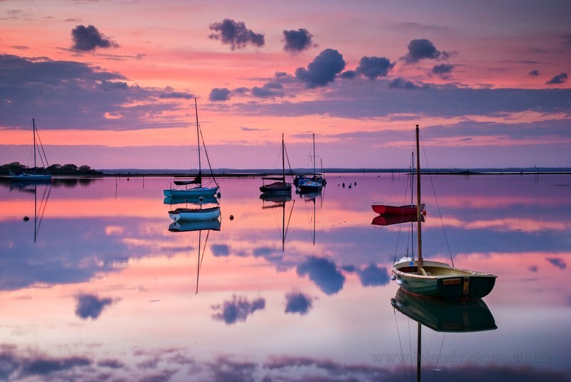 z1840 Boats and Reflections Newtown Creek - Yarmouth to West Cowes inc Newtown