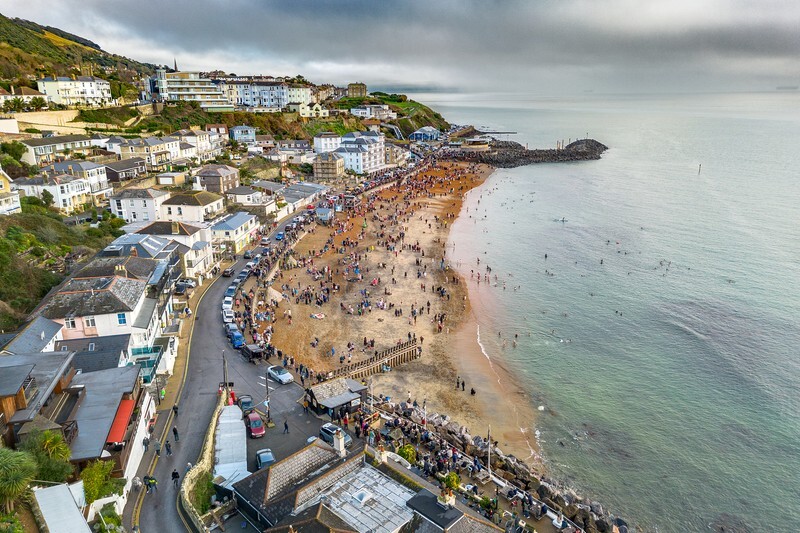 z4336 Boxing Day Swim East View - Ventnor to St Catherine's inc Bonchurch, Whitwell & the Undercliff