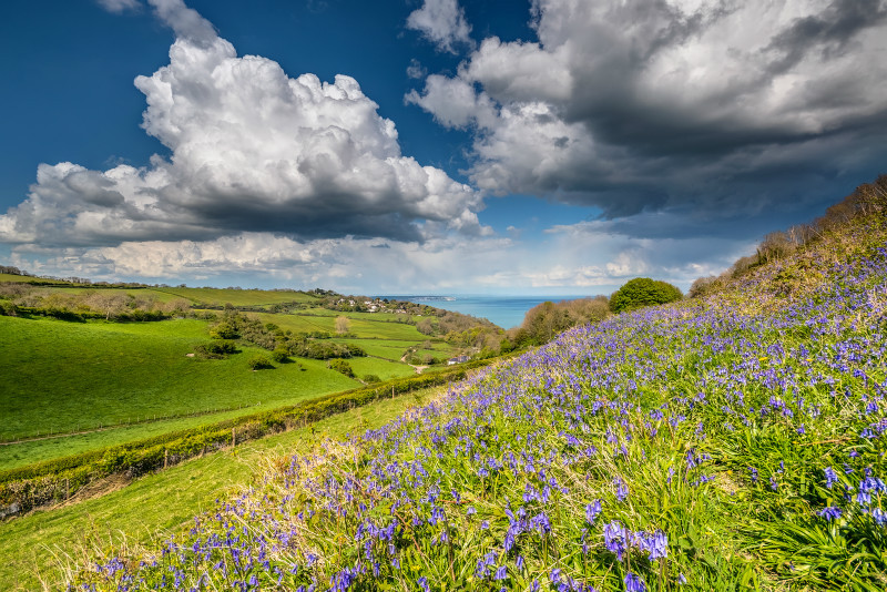 z3055 April Showers, Ventnor Down - Sandown, Shanklin, Luccombe and Wroxall