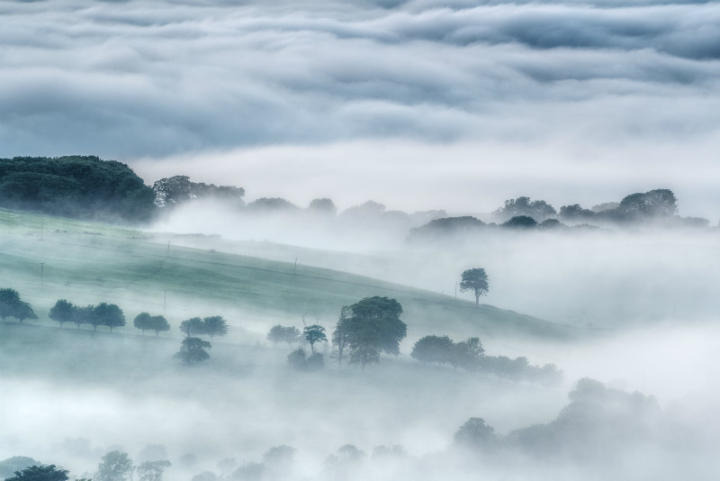 z3249 Misty Dusk, Wroxall - The Inner Island inc Newport & Godshill