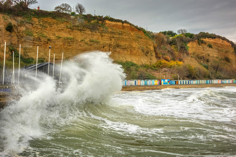z3519 Breaking Waves, Shanklin - Sandown, Shanklin, Luccombe and Wroxall