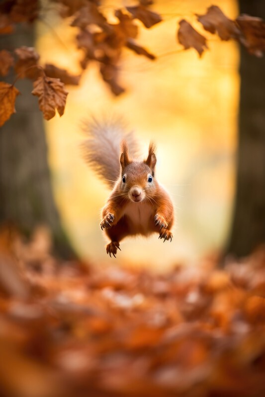 pr078 Leaf Jumping - Photorealism Gallery