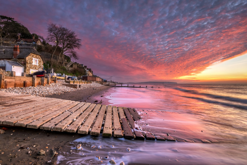 z2884 Sunrise, Fishermans Beach Shanklin - Sandown, Shanklin, Luccombe and Wroxall