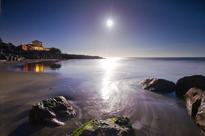 z2285 Steephill Cove by Moonlight - Ventnor to St Catherine's inc Bonchurch, Whitwell & the Undercliff