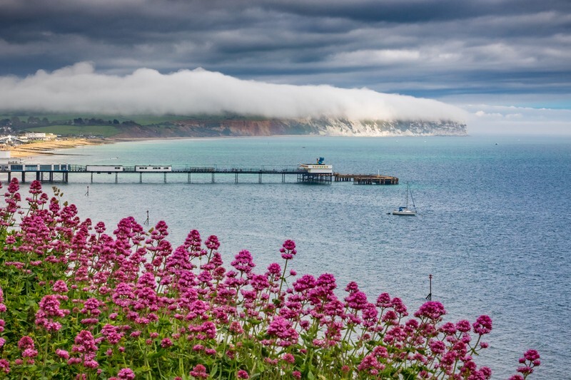 z3805 Summer Mists, Sandown Bay - Sandown, Shanklin, Luccombe and Wroxall