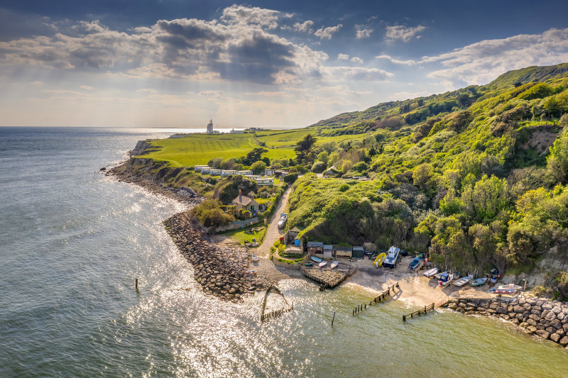 z3424 Castlehaven, Niton - 'Aerial Visions Photography' showing the beautiful IOW from the air