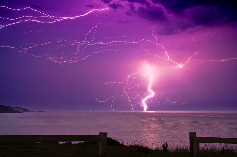 399 Lightning over the Needles - The