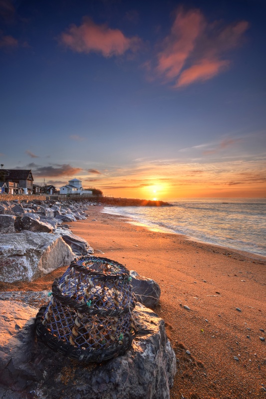 z2639 Steephill Cove at Sunrise - Ventnor to St Catherine's inc Bonchurch, Whitwell & the Undercliff