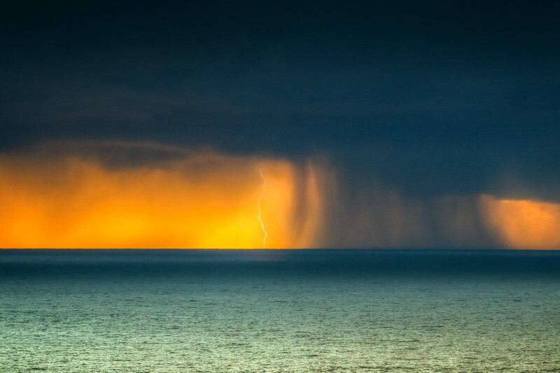 z3535 Distant Channel Storm - Blackgang to Compton inc Brighstone, Shorwell & West Wight