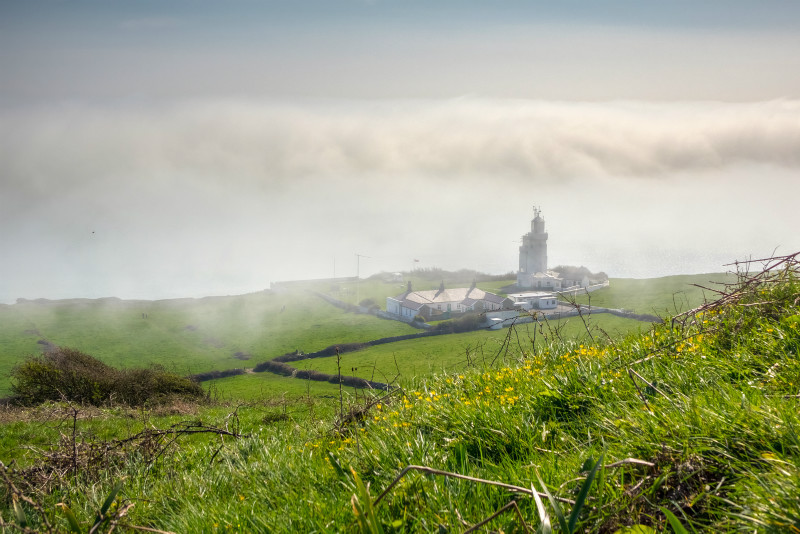 z3193 Seasonal Mists, St Catherines Lighthouse - Ventnor to St Catherine's inc Bonchurch, Whitwell & the Undercliff