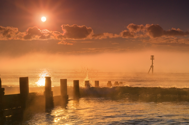 z1921 Morning Mist, Sandown Bay - Sandown, Shanklin, Luccombe and Wroxall