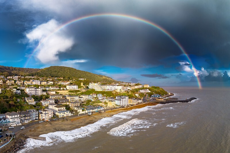 z4224 Evening Showers over Ventnor - Ventnor to St Catherine's inc Bonchurch, Whitwell & the Undercliff