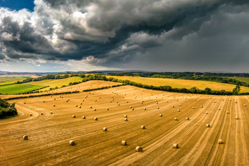 z3486 Stormy Bales, Arreton - 'Aerial Visions Photography' showing the beautiful IOW from the air